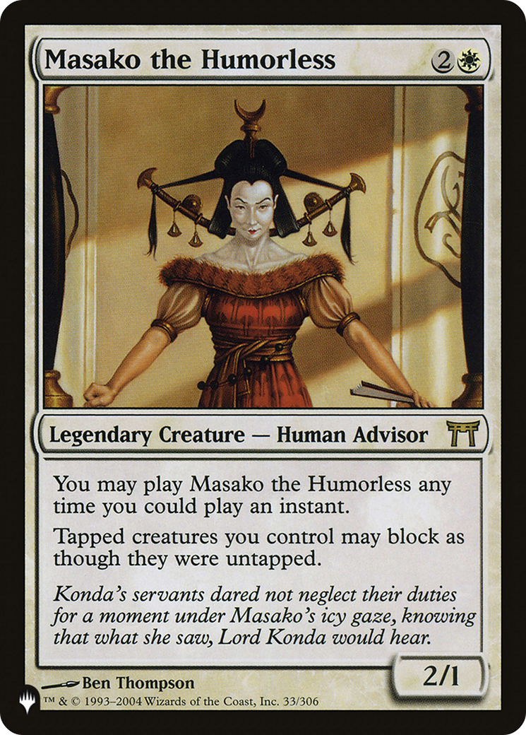 Masako the Humorless (CHK-33) (PLST)