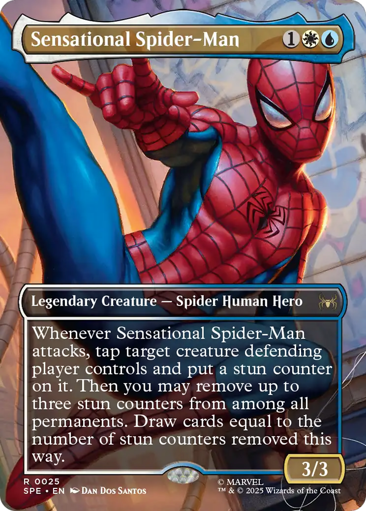 Sensational Spider-Man (0025) (Borderless) - Foil