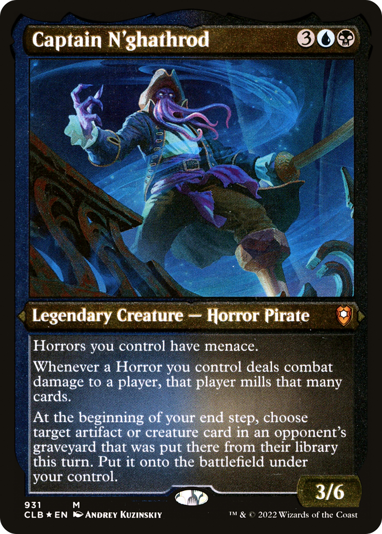 Captain N'ghathrod (931) (Display Commander) (Thick Stock) - Foil Etched