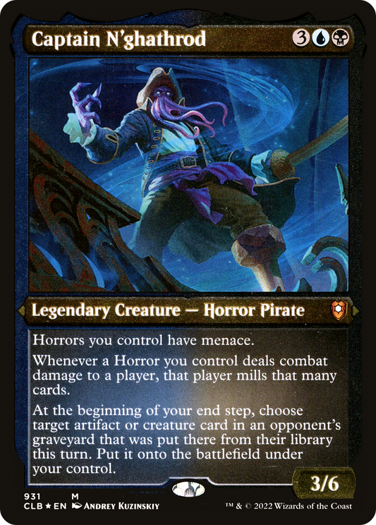 Captain N'ghathrod (931) (Display Commander) (Thick Stock) - Foil Etched