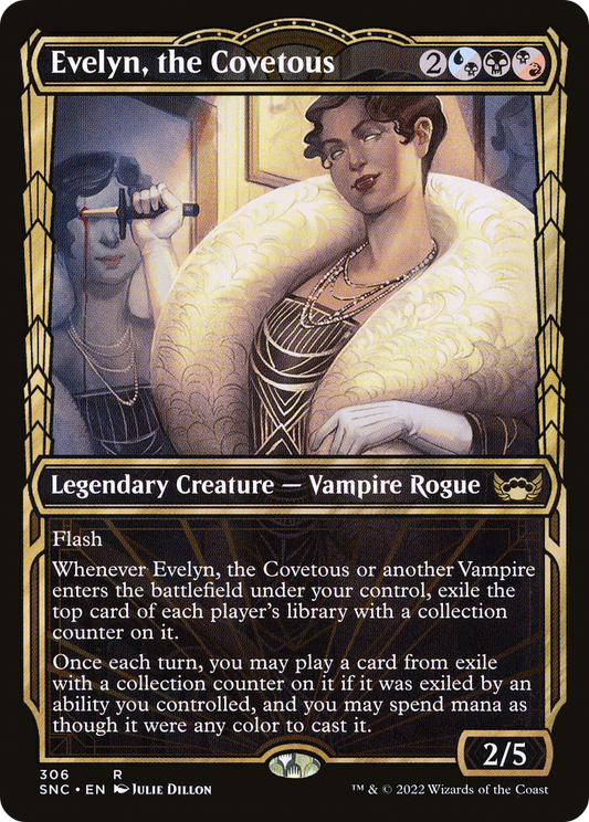 Evelyn, the Covetous (306) (Showcase) - Foil