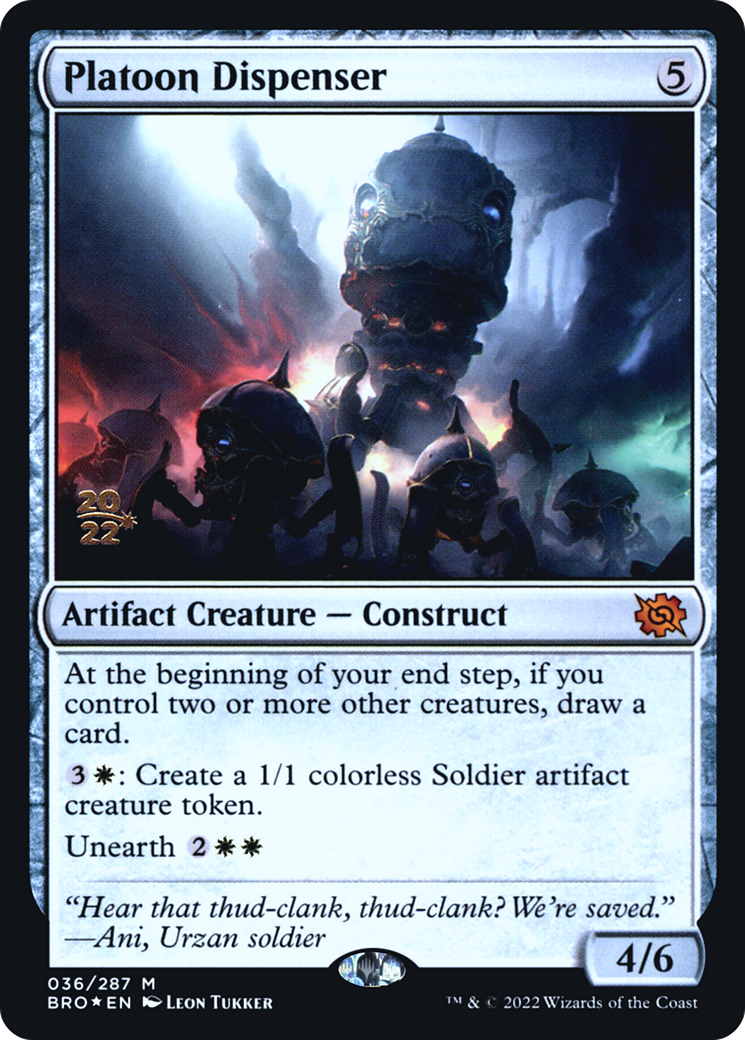 Platoon Dispenser (036) (Prerelease) - Foil