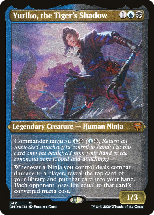 Yuriko, the Tiger's Shadow - Foil Etched