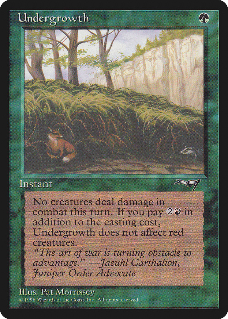 Undergrowth (Holding Axe)