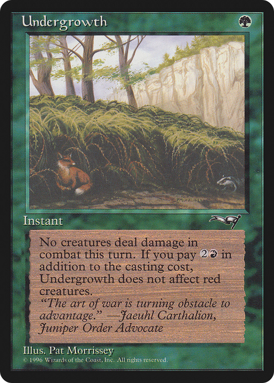Undergrowth (Holding Axe)