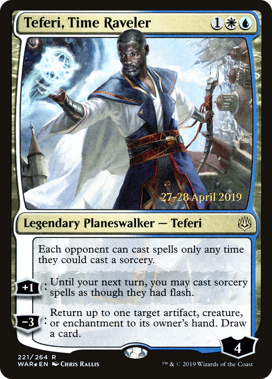 Teferi, Time Raveler (221) (Prerelease) - Foil