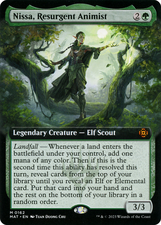 Nissa, Resurgent Animist (0162) (Extended Art) - Foil