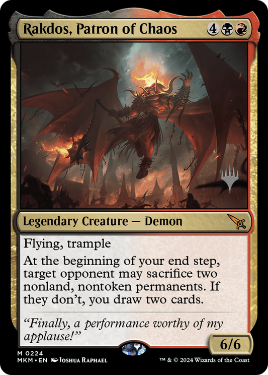 Rakdos, Patron of Chaos (0224) (Promo Pack) - Foil