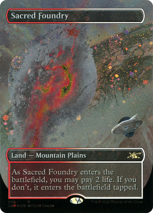 Sacred Foundry (536) (Borderless) - Galaxy Foil
