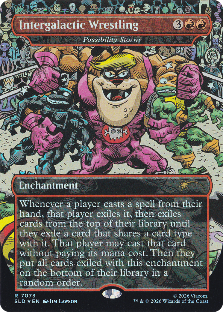 Intergalactic Wrestling [Possibility Storm] (7073) (Borderless) (SLD) - Foil