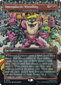 Intergalactic Wrestling [Possibility Storm] (7073) (Borderless) (SLD) - Foil