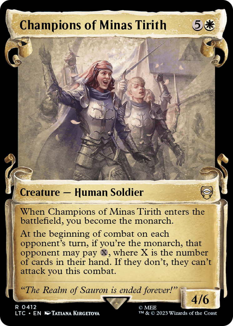 Champions of Minas Tirith (0412) (Showcase) - Silver Foil