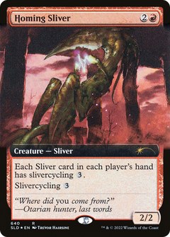Homing Sliver (640) (Extended Art) - Foil