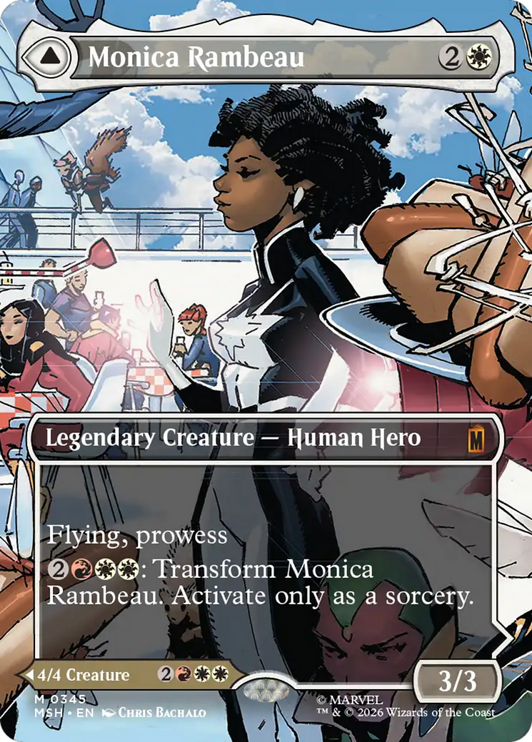 Monica Rambeau // Photon, Living Light (0345) (Borderless) (MSH) - Foil
