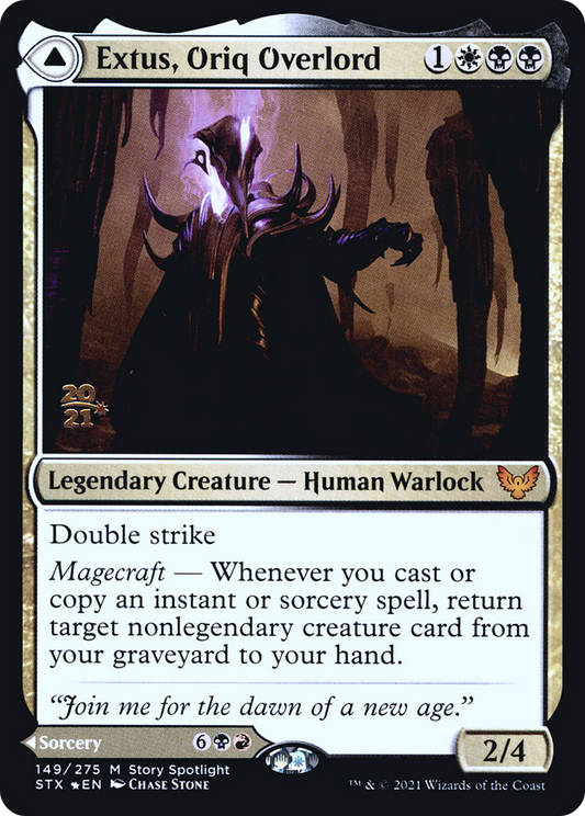 Extus, Oriq Overlord // Awaken the Blood Avatar (149) (Prerelease) (PSTX) - Foil