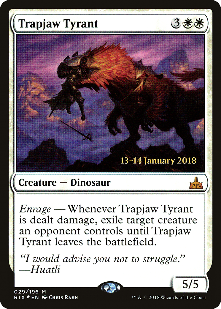 Trapjaw Tyrant (029) (Prerelease) - Foil