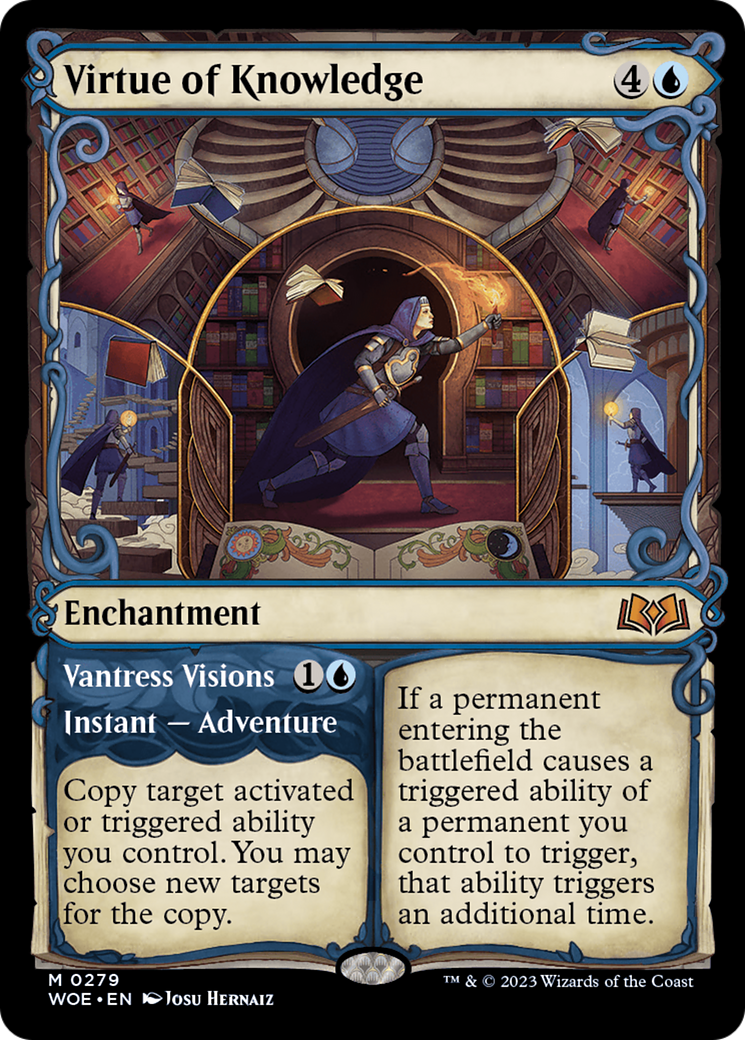 Virtue of Knowledge // Vantress Visions (0279) (Showcase) - Foil
