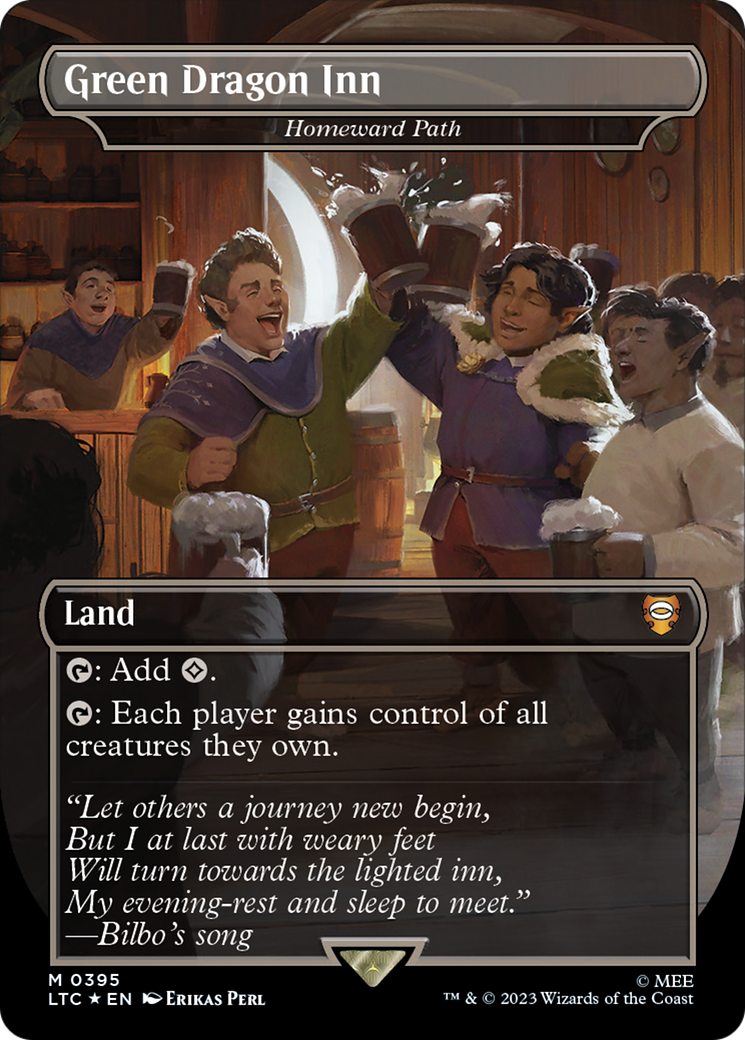 Green Dragon Inn [Homeward Path] (0395) (Borderless) - Surge Foil