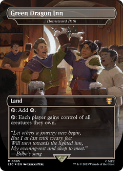 Green Dragon Inn [Homeward Path] (0395) (Borderless) - Surge Foil