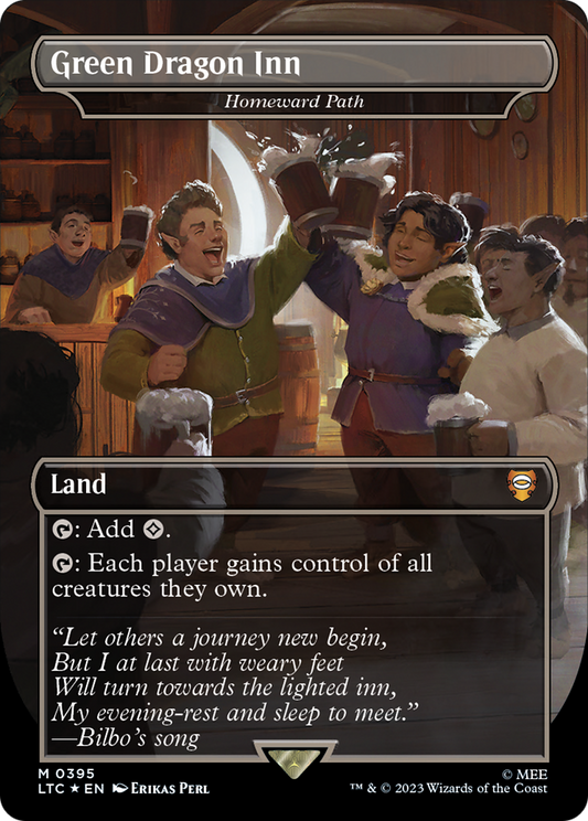 Green Dragon Inn [Homeward Path] (0395) (Borderless) - Surge Foil