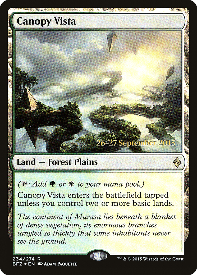 Canopy Vista (234) (Prerelease) - Foil