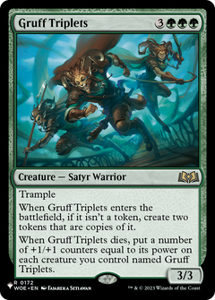 Gruff Triplets (WOE-0172) (PLST)