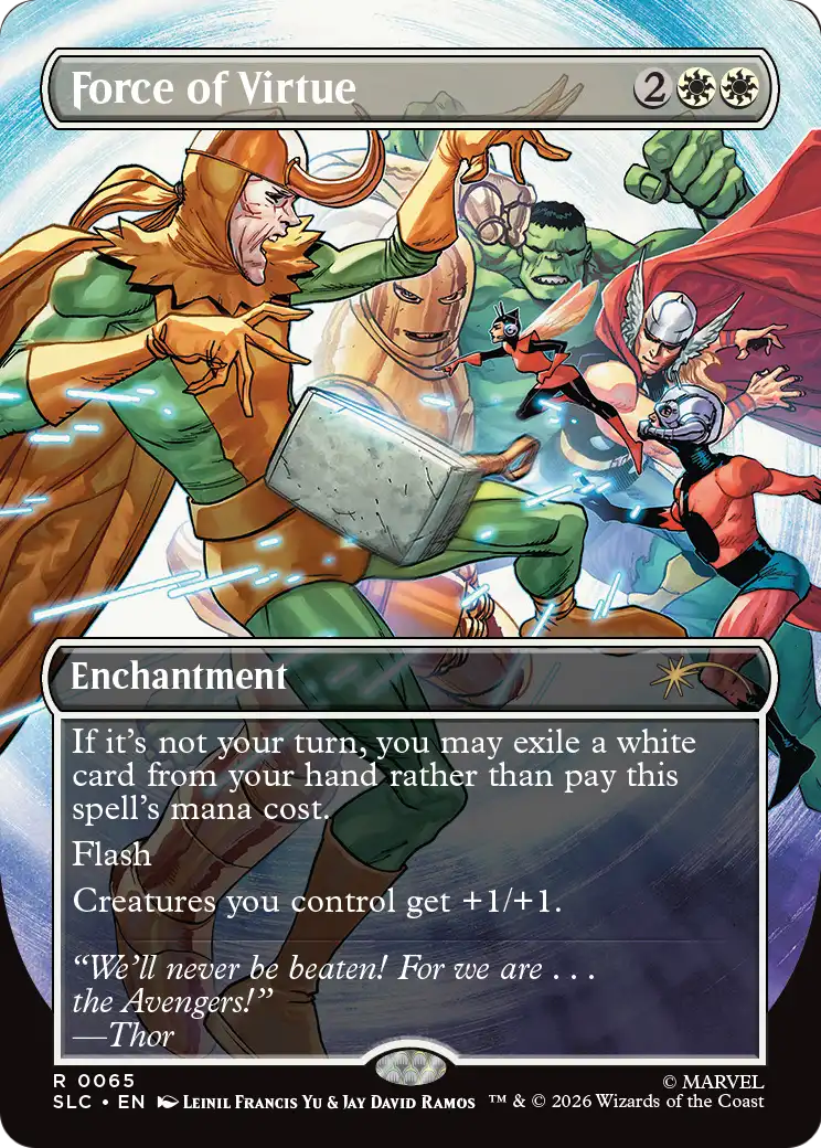 Force of Virtue (0065) (Borderless) (SLC) - Foil