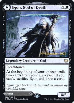 Egon, God of Death // Throne of Death (092) (Prerelease) (PKHM) - Foil
