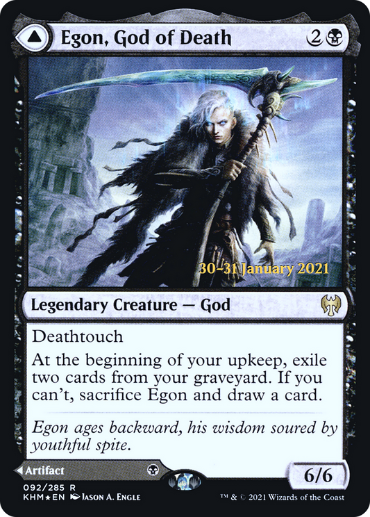 Egon, God of Death // Throne of Death (092) (Prerelease) (PKHM) - Foil