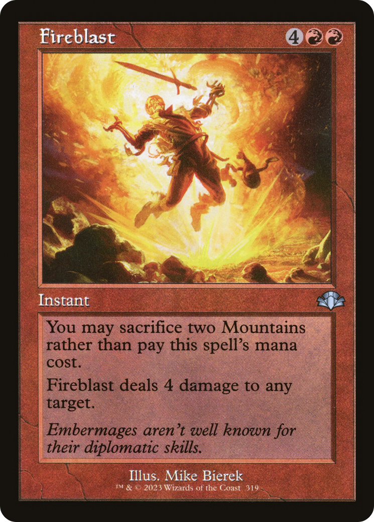 Fireblast (319) (Retro Frame) - Foil