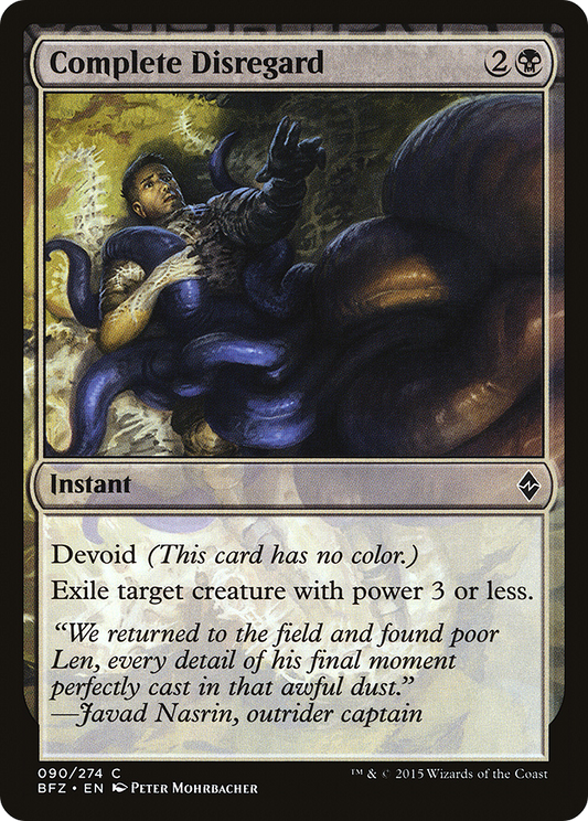 Complete Disregard - Foil