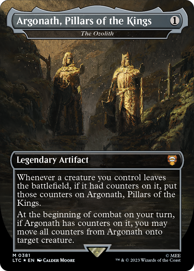 Argonath, Pillars of the Kings [The Ozolith] (0381) (Borderless) - Surge Foil