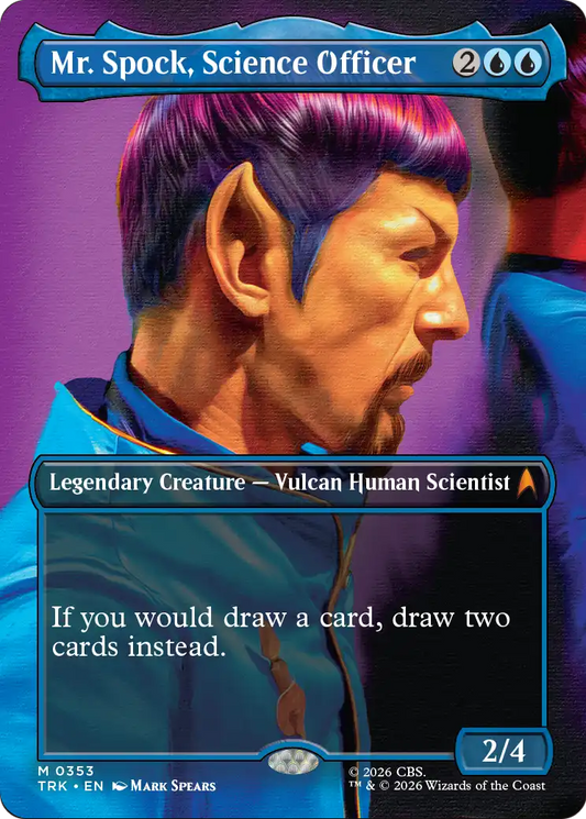 Mr. Spock, Science Officer (0353) (Borderless) (TRK) - Foil