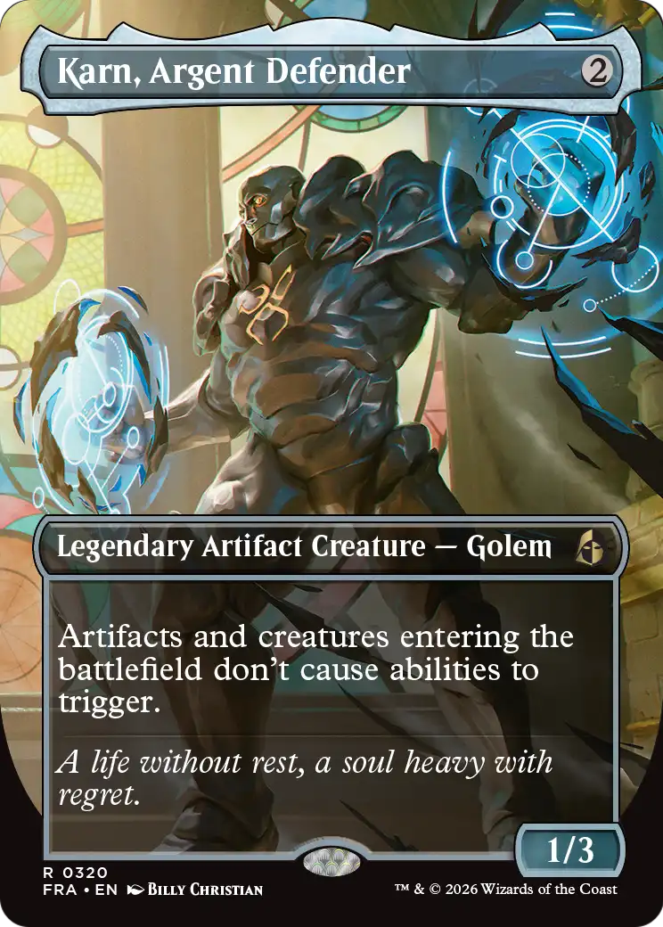 Karn, Argent Defender (0320) (Borderless) (FRA)