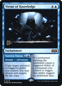 Virtue of Knowledge // Vantress Visions (0076) (Prerelease) - Foil