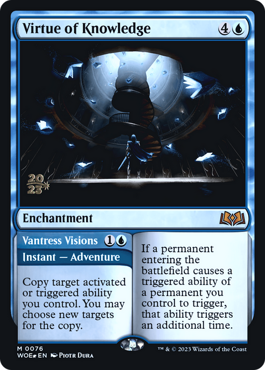 Virtue of Knowledge // Vantress Visions (0076) (Prerelease) - Foil