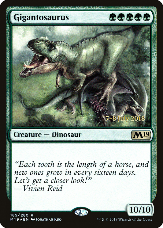Gigantosaurus (185) (Prerelease) - Foil
