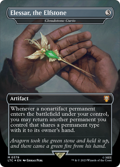 Elessar, the Elfstone [Cloudstone Curio] (0379) (Borderless) - Surge Foil