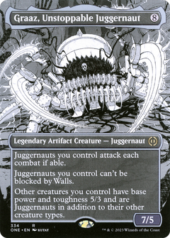 Graaz, Unstoppable Juggernaut (334) (Borderless) (Showcase)