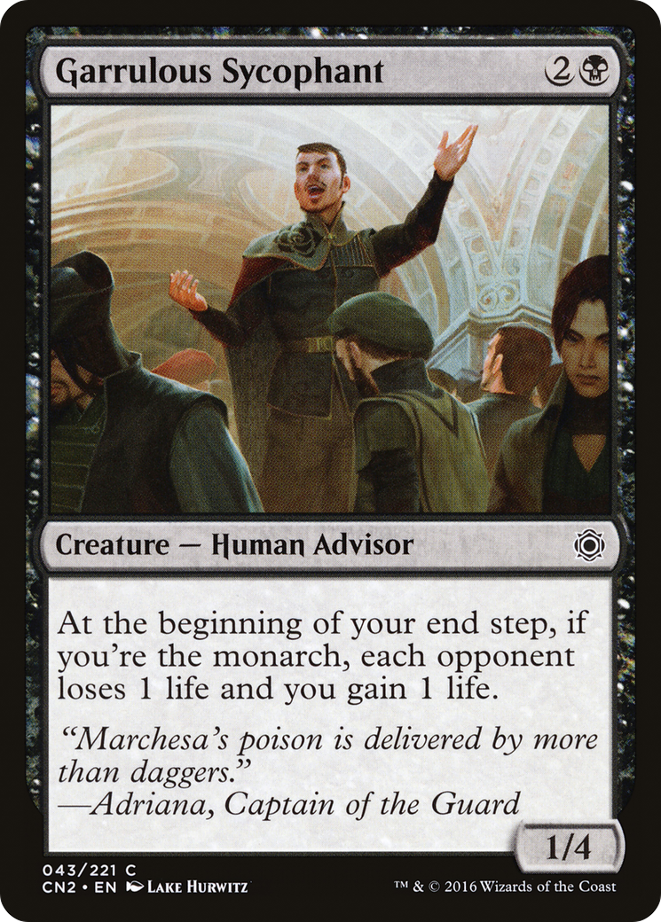 Garrulous Sycophant - Foil