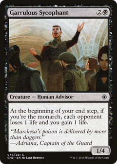 Garrulous Sycophant - Foil