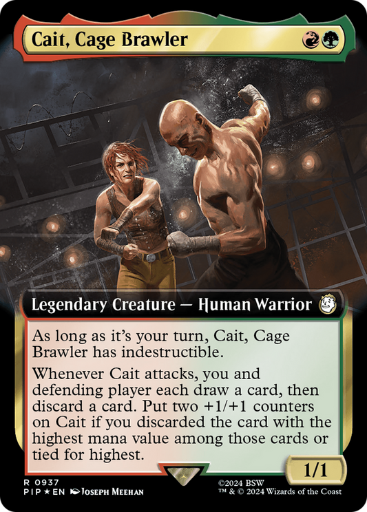 Cait, Cage Brawler (0937) (Extended Art) - Surge Foil