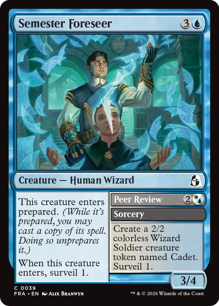 Semester Foreseer // Peer Review (FRA) - Foil