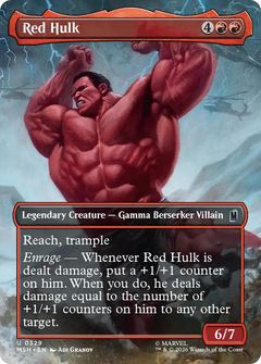 Red Hulk (0329) (Borderless) (MSH) - Foil