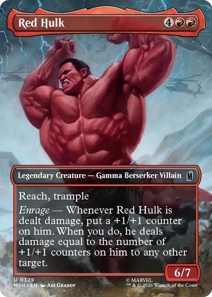 Red Hulk (0329) (Borderless) (MSH)