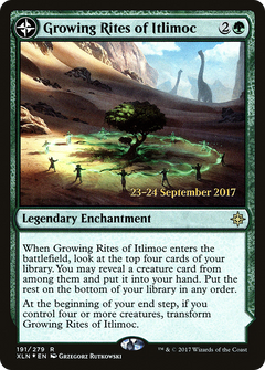 Growing Rites of Itlimoc // Itlimoc, Cradle of the Sun (191) (Prerelease) (PXLN) - Foil
