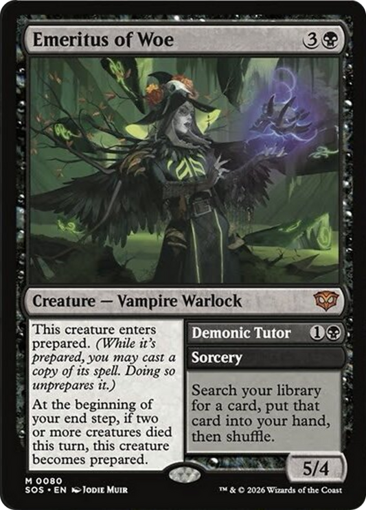 Emeritus of Woe // Demonic Tutor (SOS) - Foil