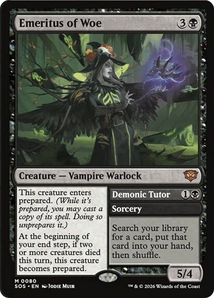 Emeritus of Woe // Demonic Tutor (SOS)