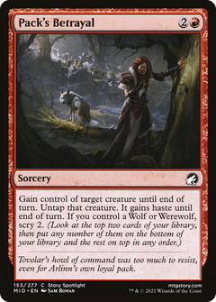 Pack's Betrayal - Foil
