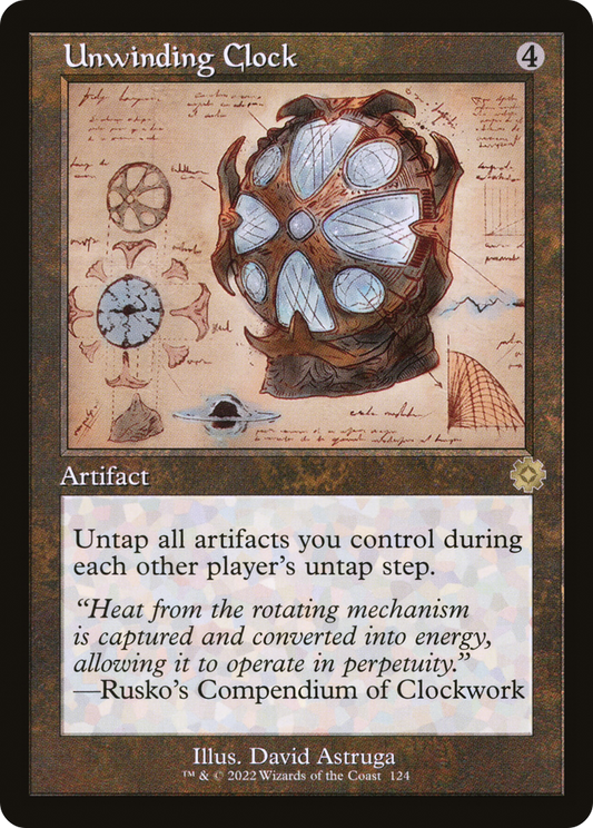Unwinding Clock (124) (Showcase) - Foil